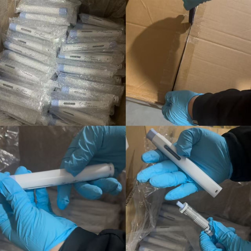 1 ملی لیٹر خودکار قلم گلاس کارتوس اور سوئیاں چھپی ہوئی ہیں